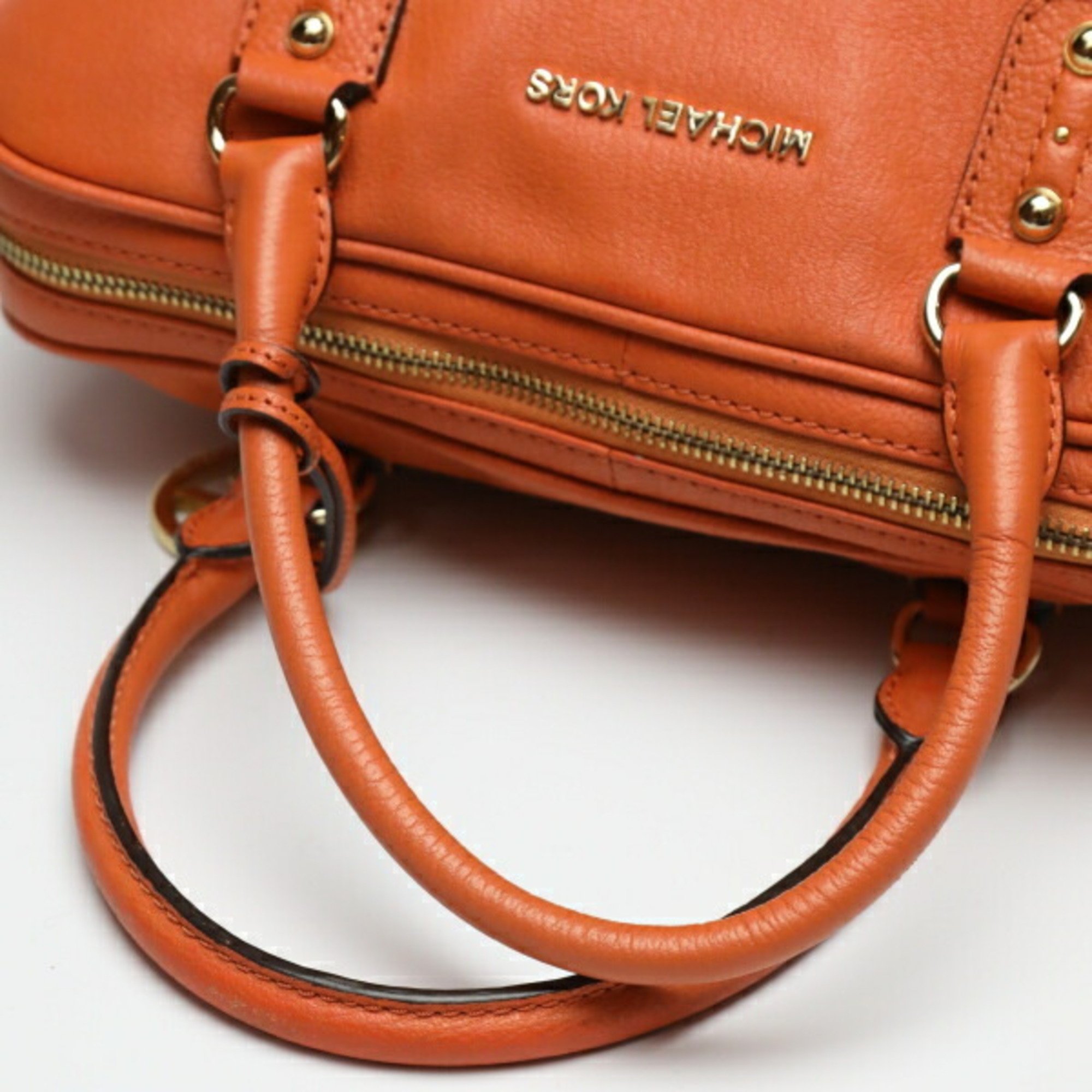 Michael Kors 2WAY Boston Type Crossbody Orange Shoulder Bag