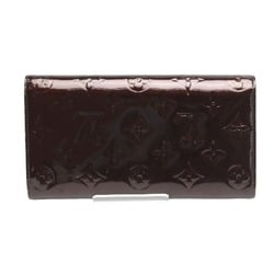 LOUIS VUITTON Bi-fold zippered long wallet Vernis Portefeuille Sala M93524 Louis Vuitton Amaranto LV