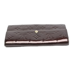 LOUIS VUITTON Bi-fold zippered long wallet Vernis Portefeuille Sala M93524 Louis Vuitton Amaranto LV