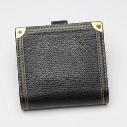 LOUIS VUITTON Compact Zip Suhari Zipper Coin Purse M91828 Louis Vuitton Black Bifold Wallet LV