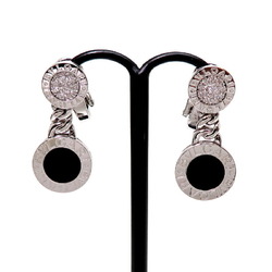 Bulgari Bvlgari Diamond Onyx Earrings and Women's 750 White Gold