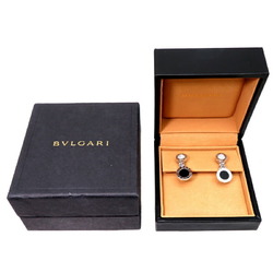 Bulgari Bvlgari Diamond Onyx Earrings and Women's 750 White Gold