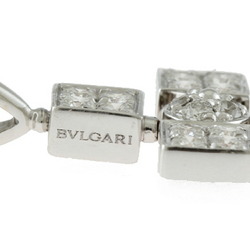 Bulgari Lucia Latin Cross Diamond Necklace 18K K18 White Gold Women's BVLGARI Bvlgari