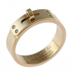 Hermes Kelly Diamond Ring Size 11.5 18K K18 Pink Gold Women's HERMES
