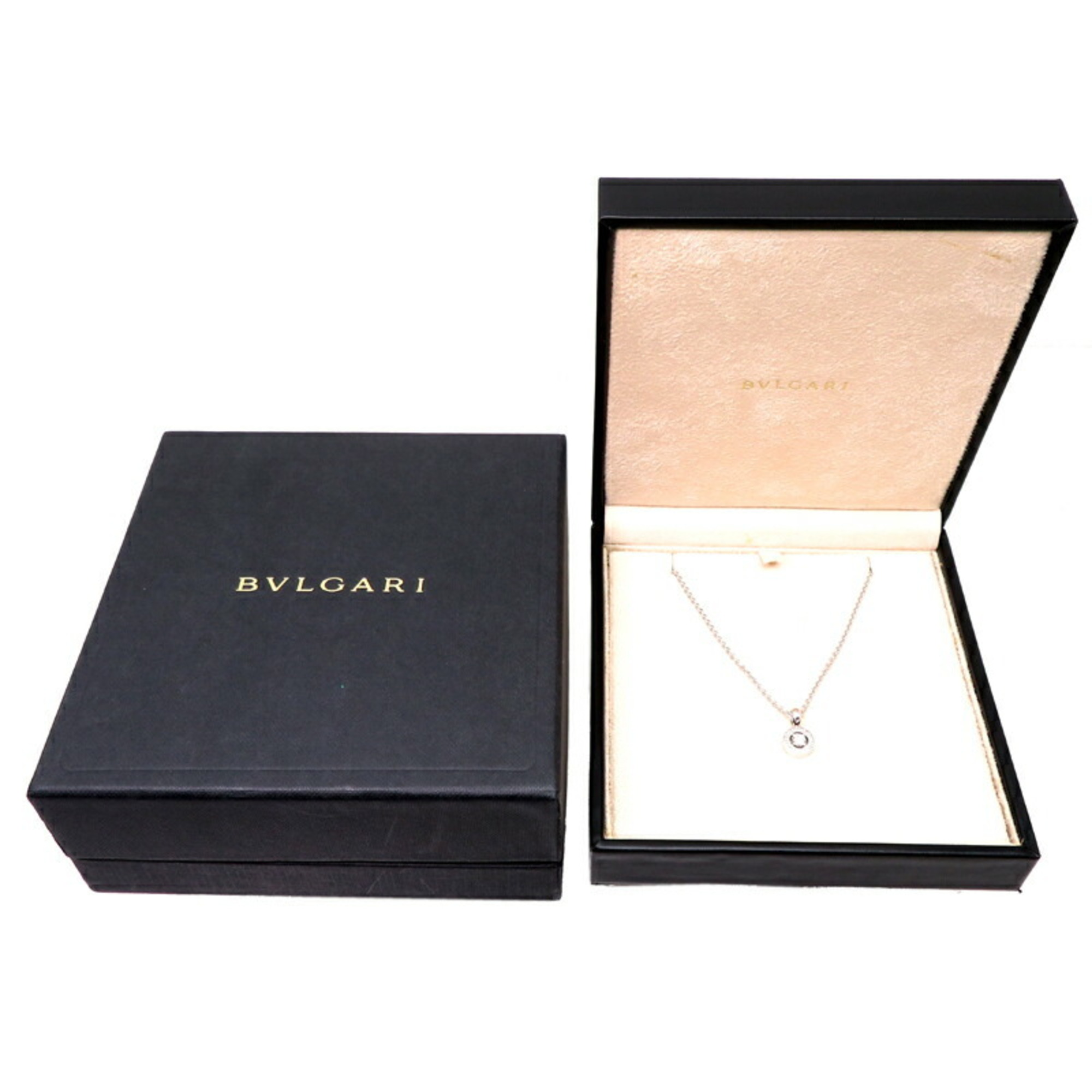 Bvlgari 750WG Bulgari Diamond Women's Necklace 750 White Gold