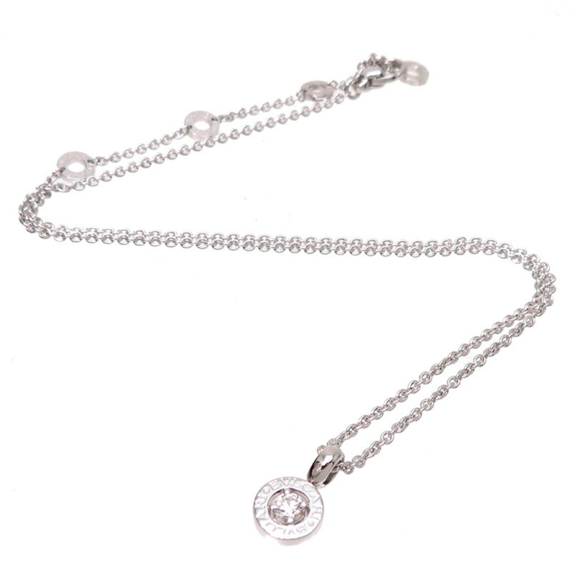 Bvlgari 750WG Bulgari Diamond Women's Necklace 750 White Gold