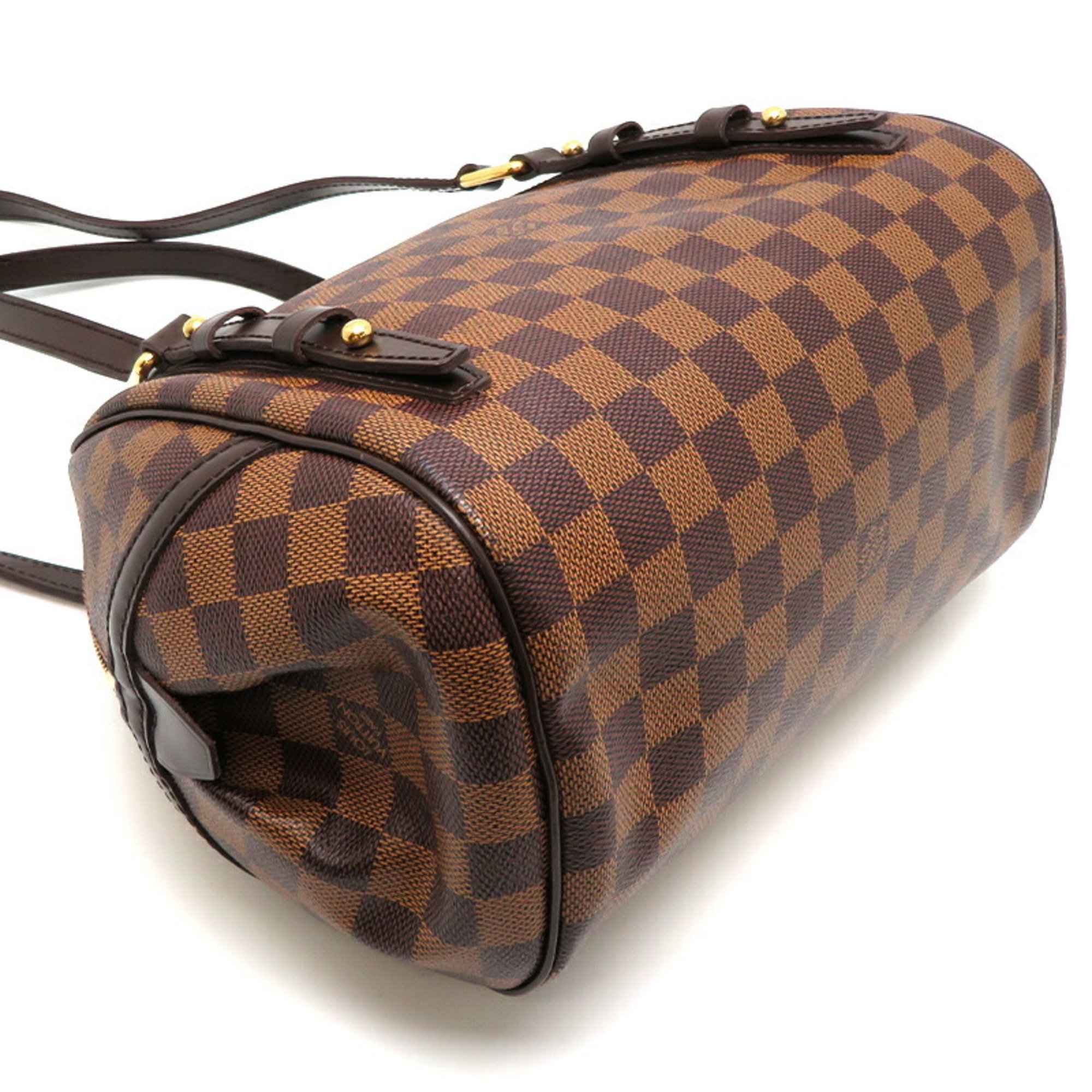 Louis Vuitton Rivington PM Women's Handbag N41157 Damier Ebe? (Brown)