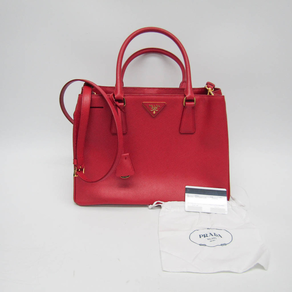 Prada Saffiano Galleria BN1874 Women's Saffiano Lux Handbag