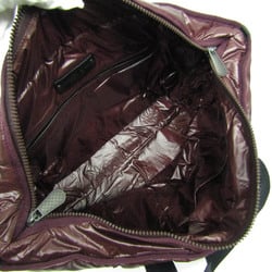 Bottega Veneta Women's Leather,Nylon Handbag Black,Bordeaux