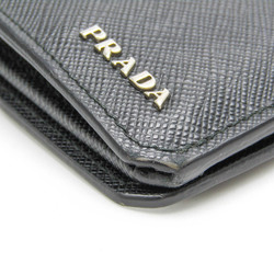 Prada 2MV836 Men's Leather Long Wallet (bi-fold) Black