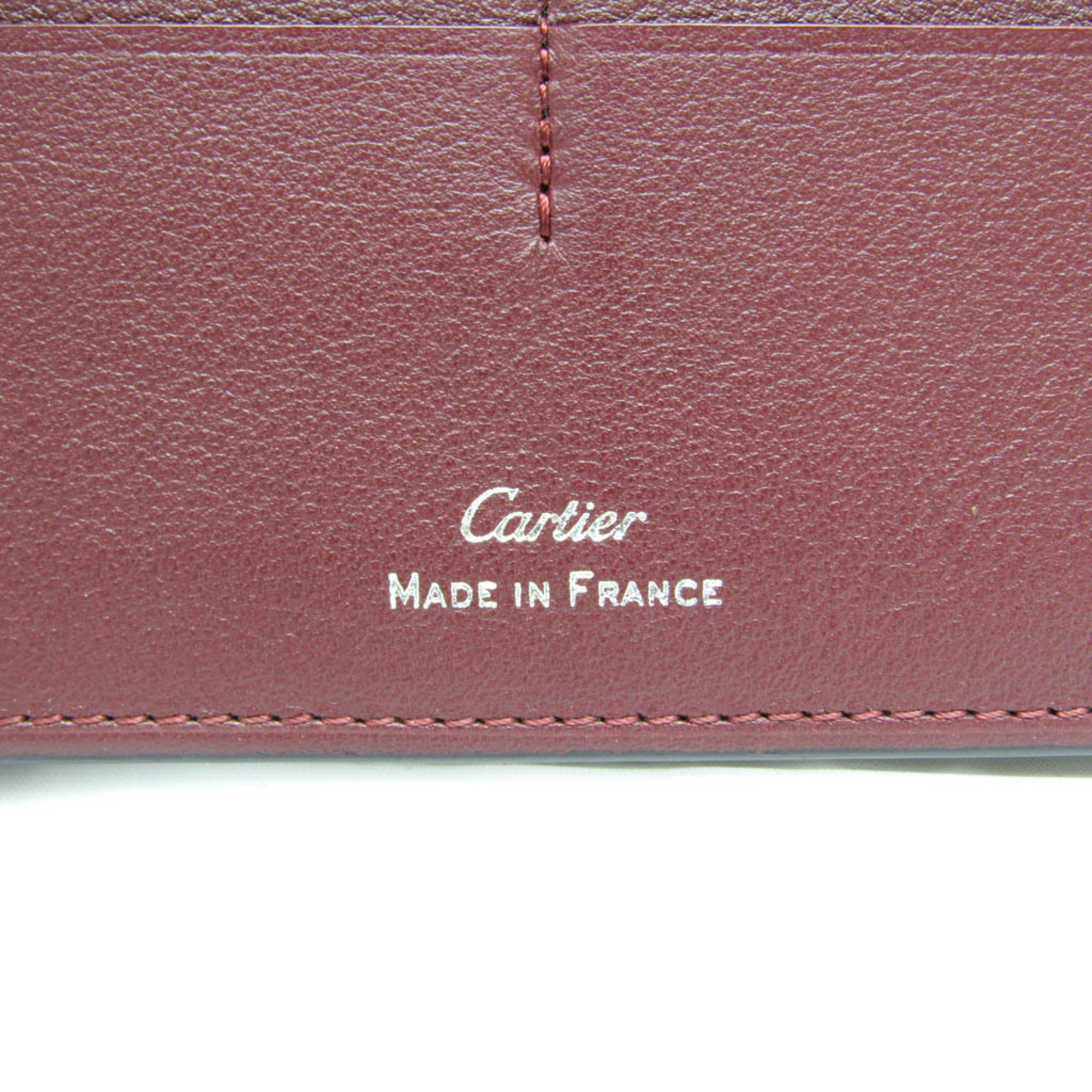 Cartier Must L3001363 Men's Leather Long Wallet (bi-fold) Black