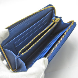 Prada Women,Men Leather Middle Wallet (bi-fold) Blue,Navy