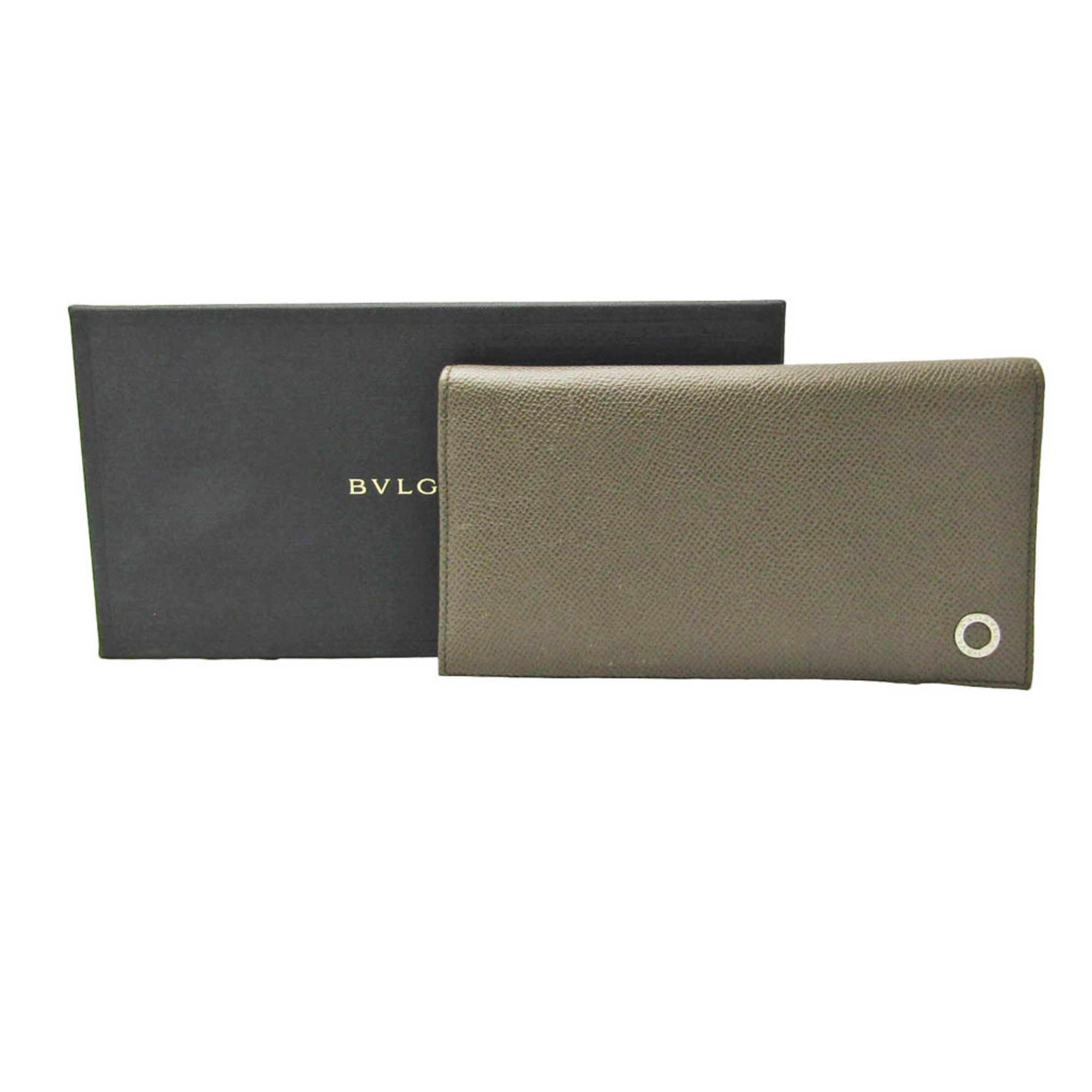 Bvlgari Bulgari Bulgari Man 33754 Women,Men Leather Long Wallet (bi-fold) Grayish
