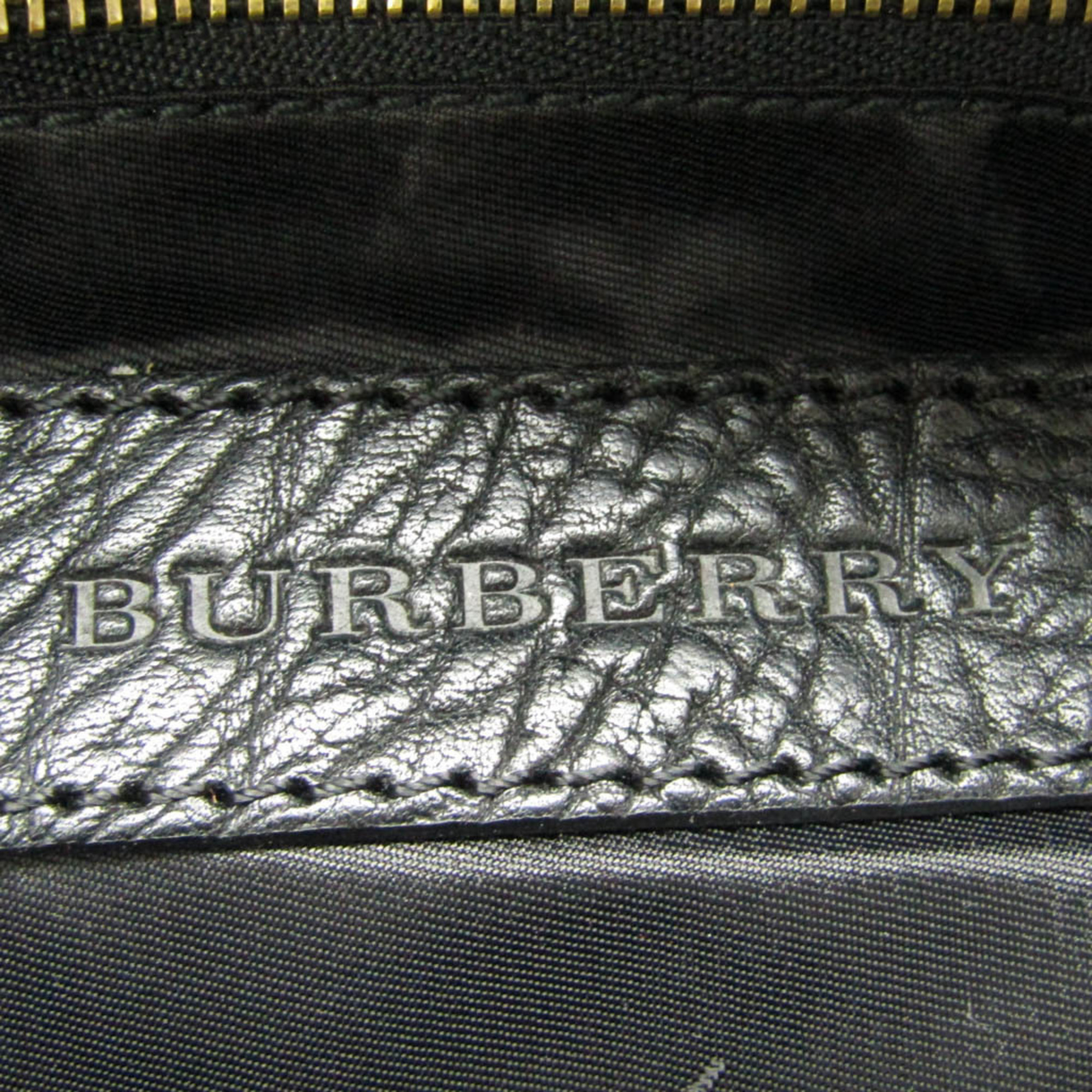 Burberry 3826295 Women,Men Leather,Canvas Handbag,Shoulder Bag Black,Gray