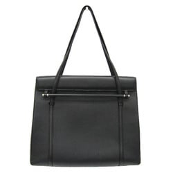 Cartier Cabochon Women's Leather Handbag Black
