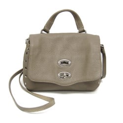Zanellato Postina Baby Women's Leather Handbag,Shoulder Bag Gray