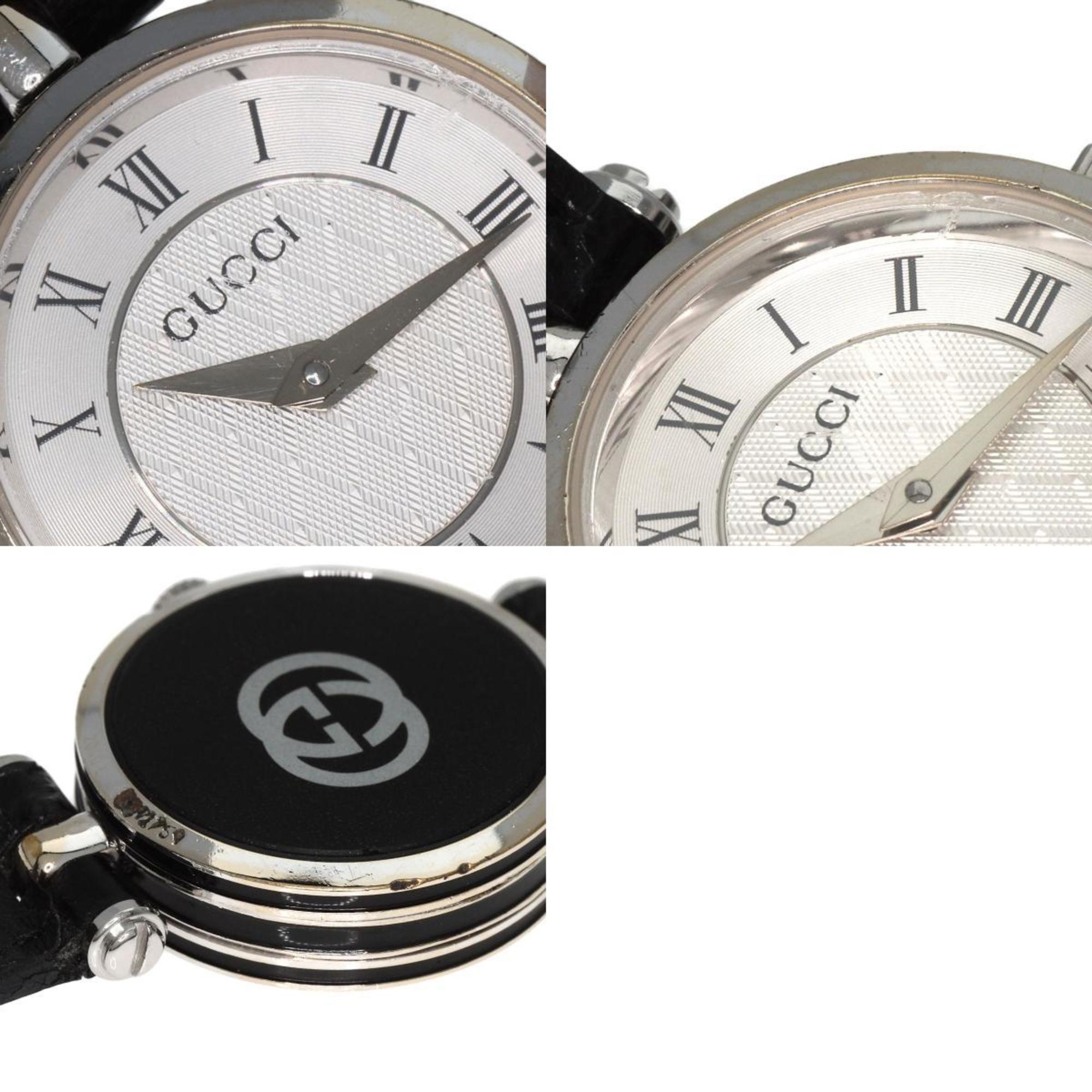 Gucci 2040L Watch Stainless Steel/Leather Ladies GUCCI