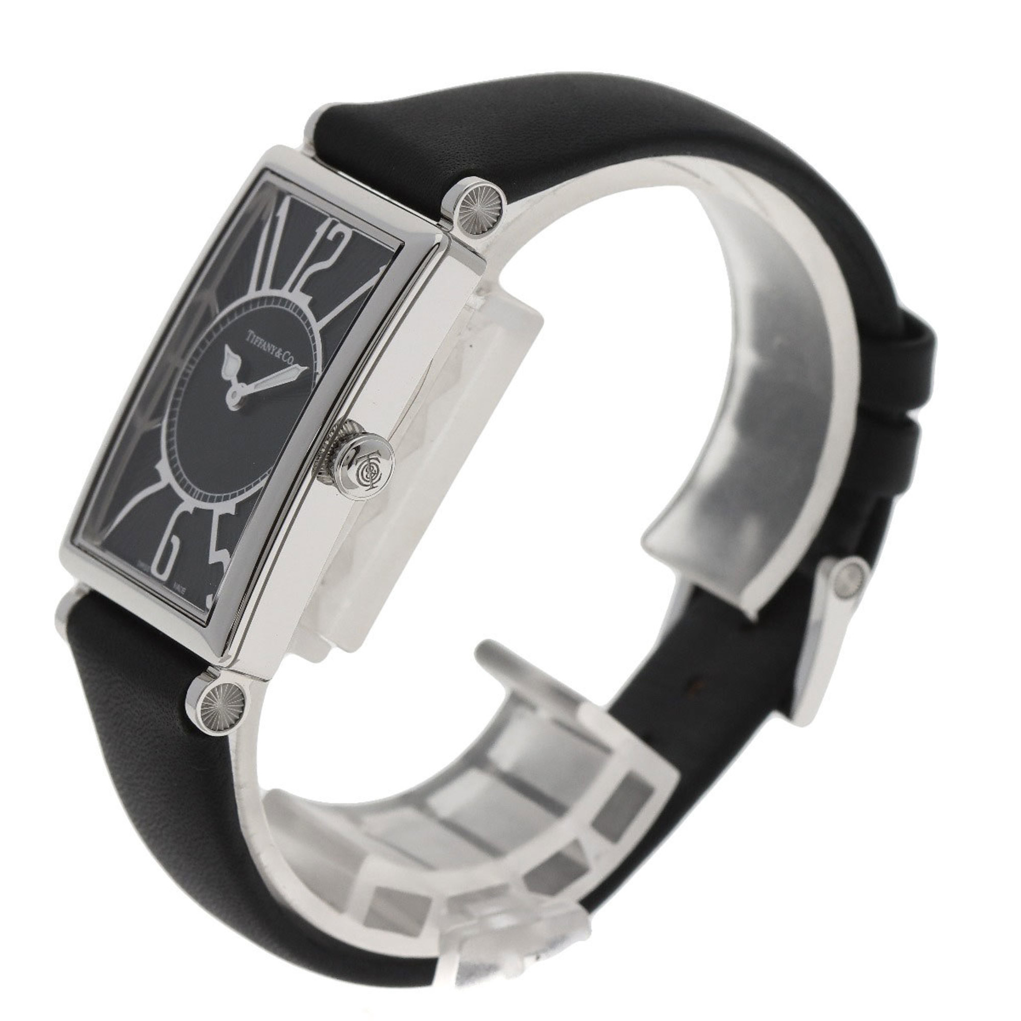 Tiffany Z3001.10.10A10A68A Gallery Watch Stainless Steel/Leather Women's TIFFANY&Co.