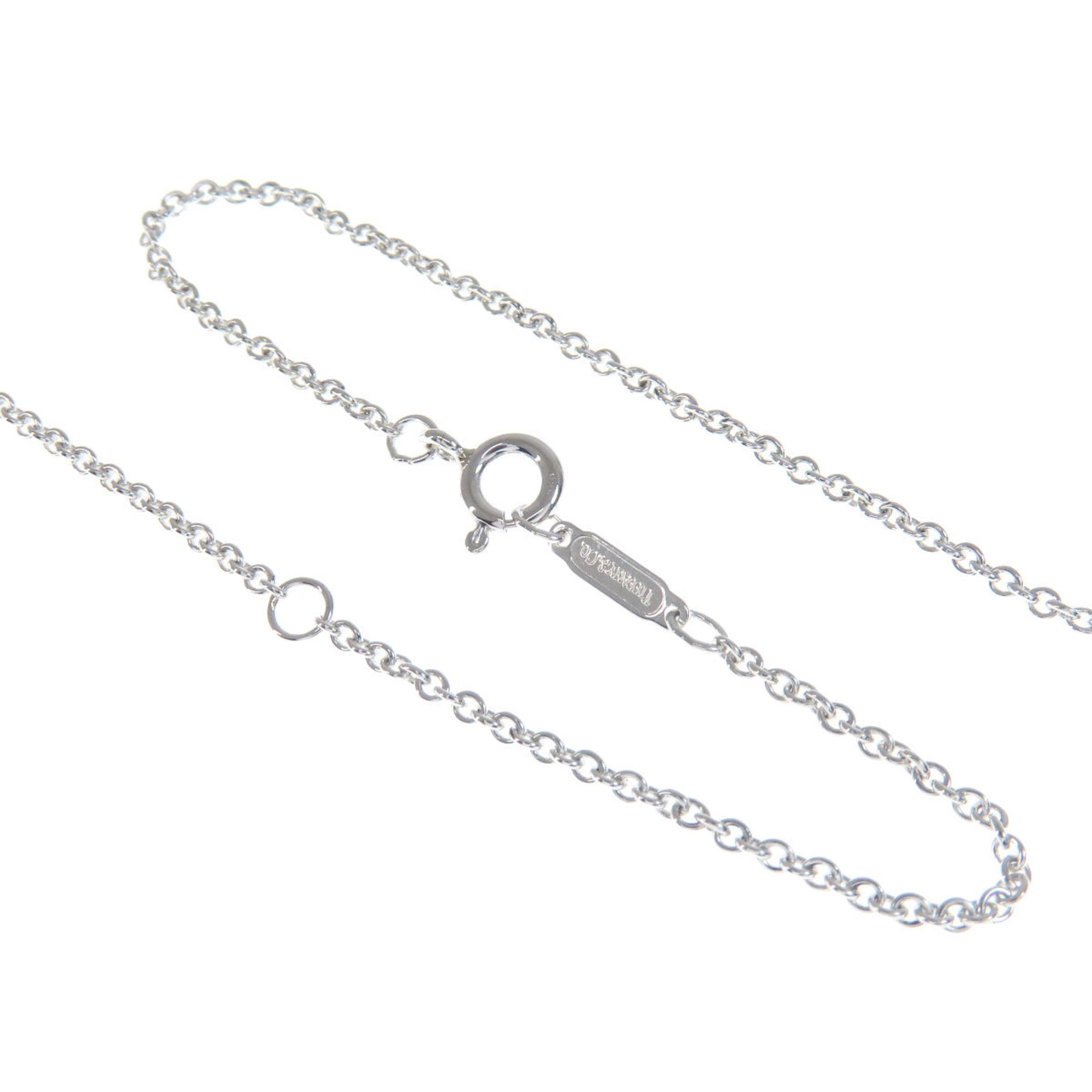 Tiffany Heart Ribbon Necklace Silver/K18YG Women's TIFFANY&Co.