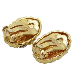 YVES SAINT LAURENT Earrings Women's Gold Rhinestone