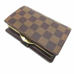 Louis Vuitton Portefeuille Viennois Women's Bifold Wallet N61674 Damier Ebene (Brown)