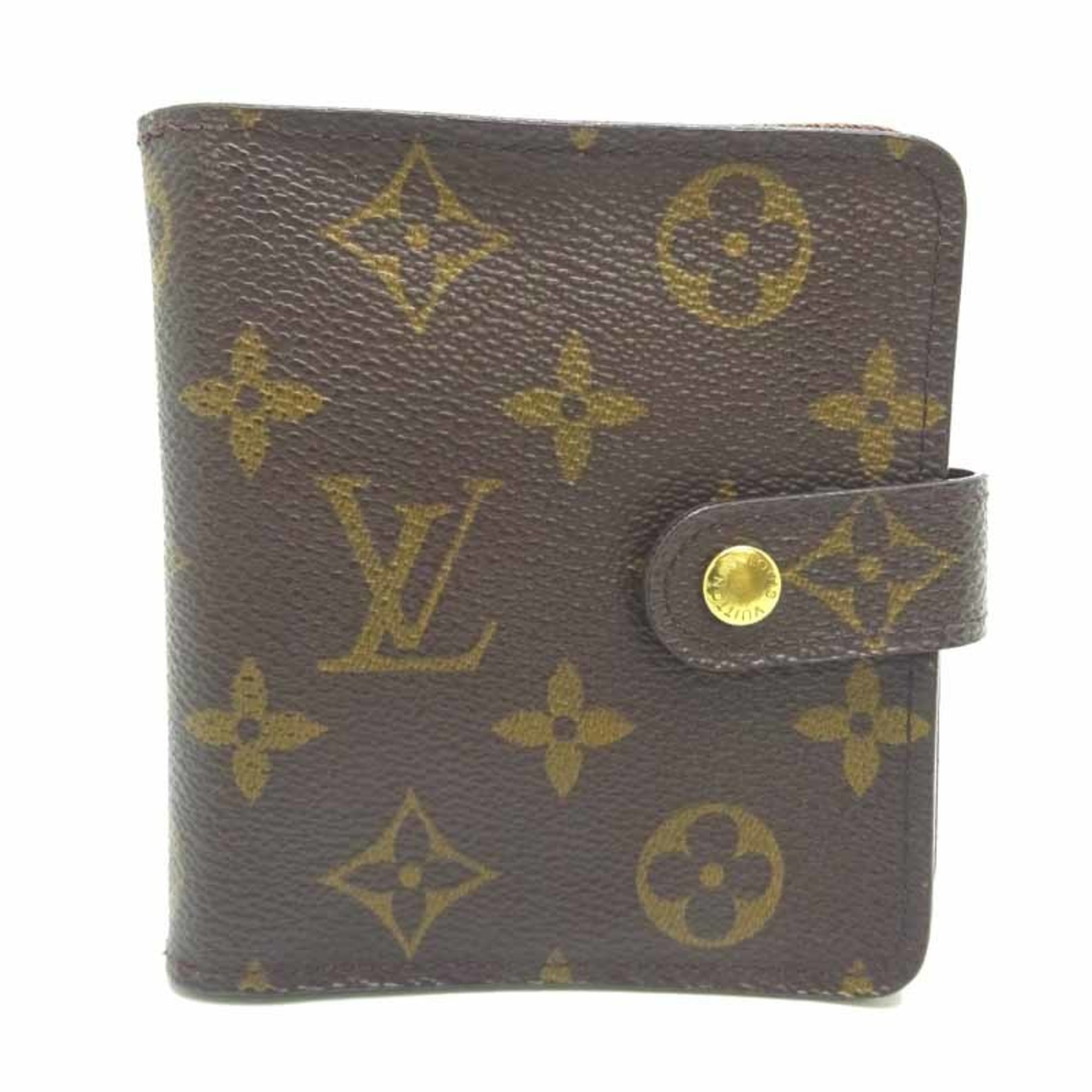 Louis Vuitton Zip Women's Bifold Wallet M61667 Monogram Ebene (Brown)