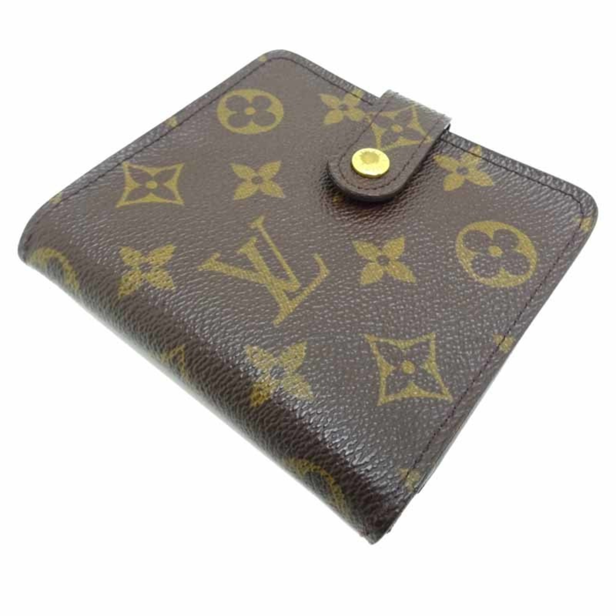 Louis Vuitton Zip Women's Bifold Wallet M61667 Monogram Ebene (Brown)