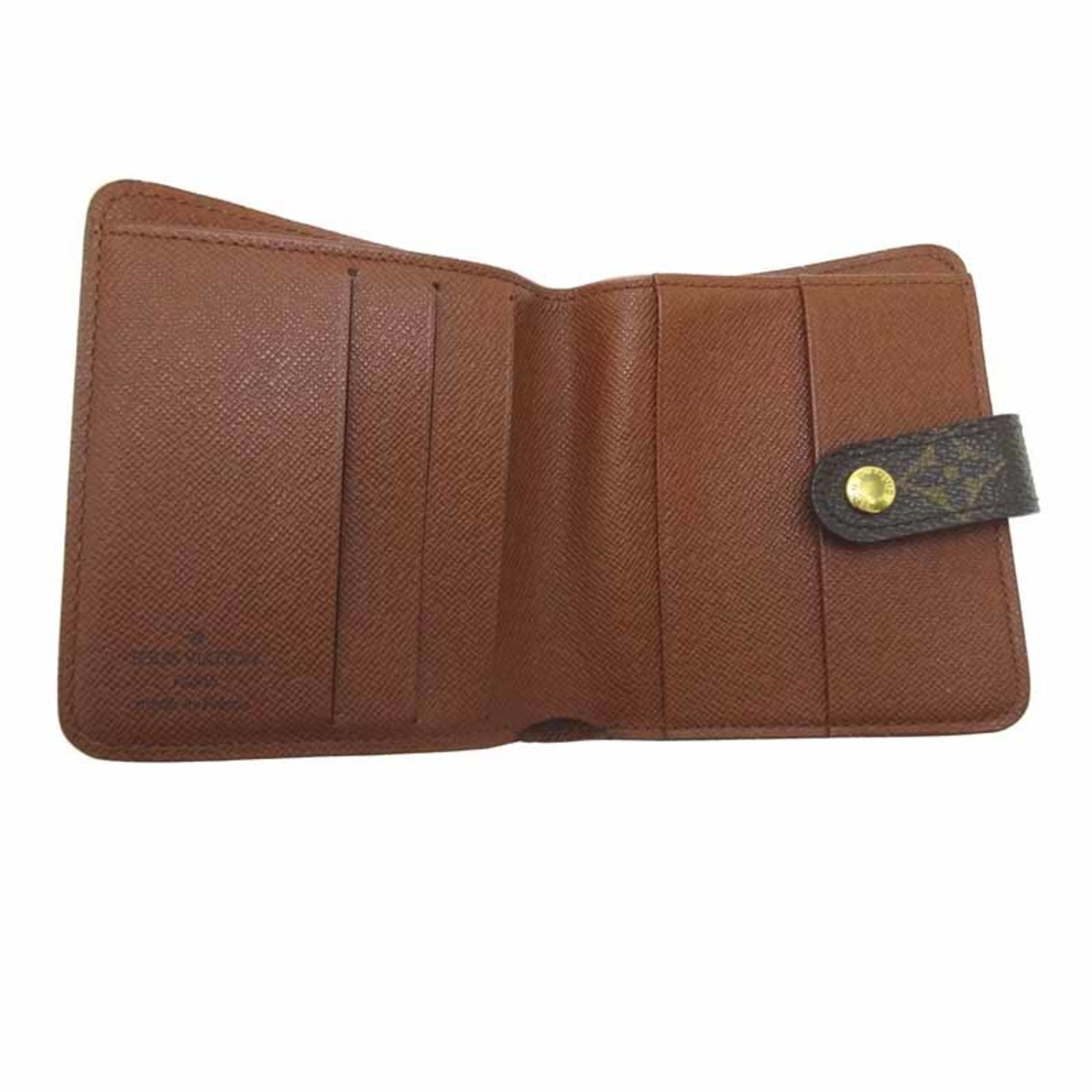 Louis Vuitton Zip Women's Bifold Wallet M61667 Monogram Ebene (Brown)