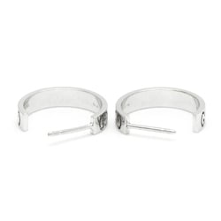 Gucci Icon Earrings No Stone White Gold (18K) Hoop Earrings Silver