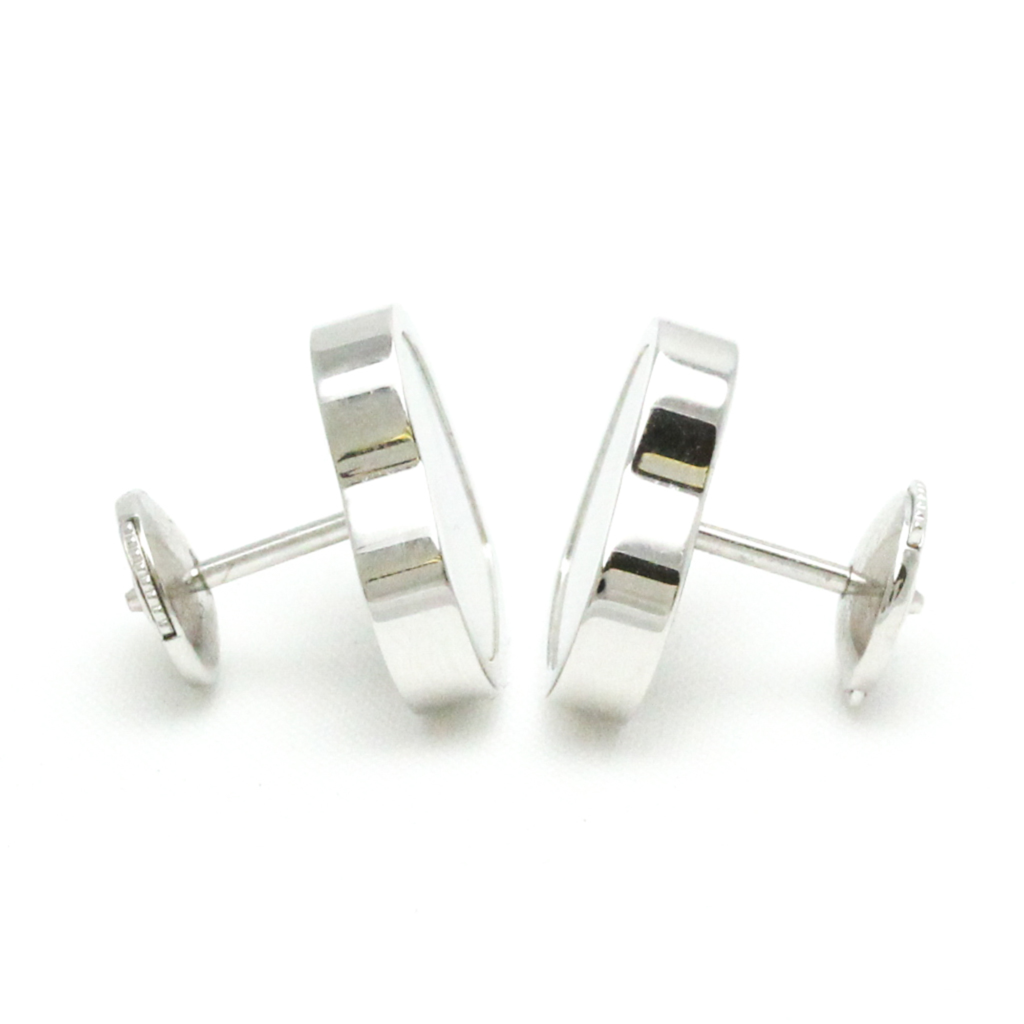 Chopard Happy Diamond 839482 Shell White Gold (18K) Stud Earrings Silver