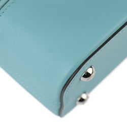 HERMES Bolide Sucre Handbag Vaux Swift Blue Atoll Silver Hardware T-engraved