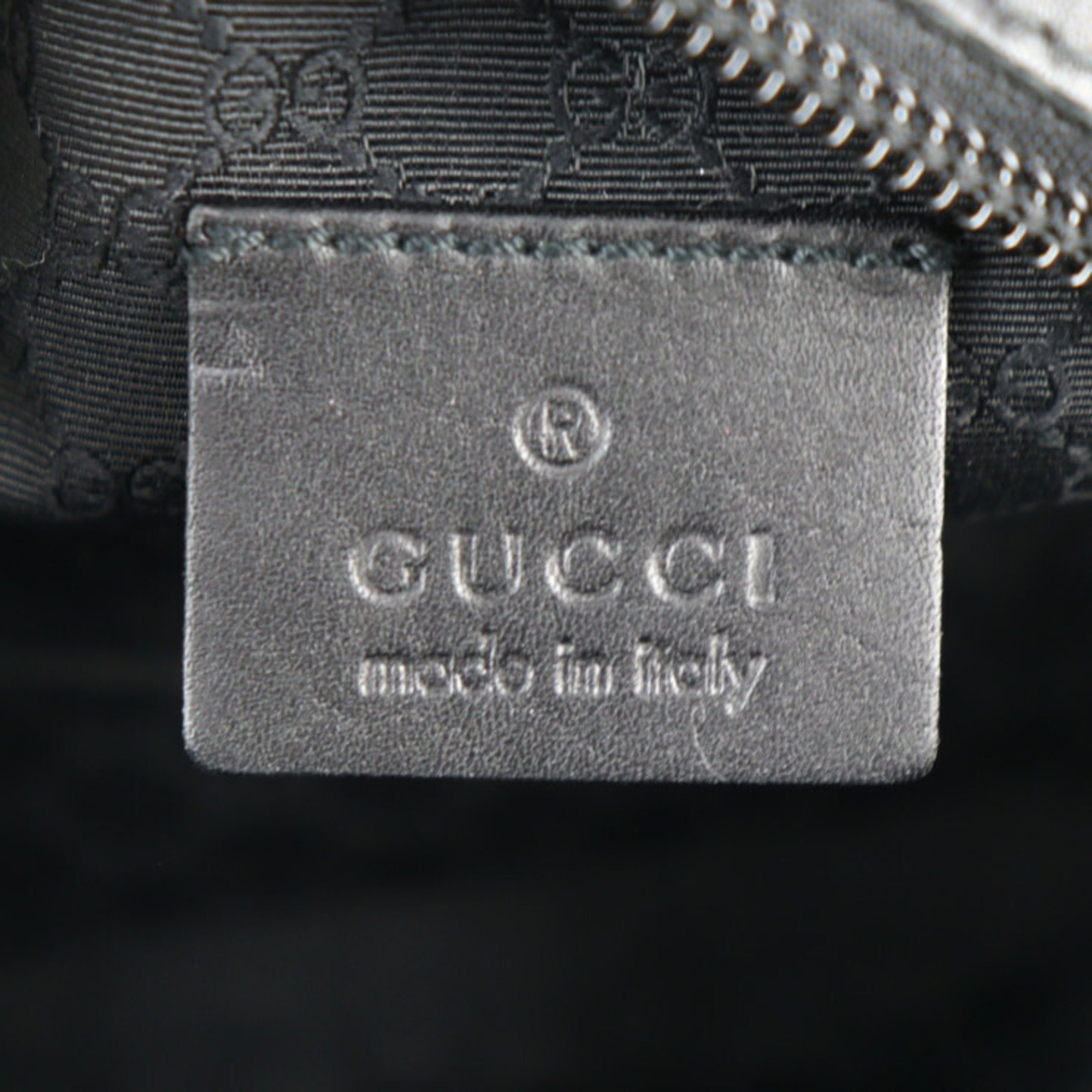 GUCCI Gucci Pouch 29596 Canvas Leather Black Cosmetic Accessory Case Pen Multi