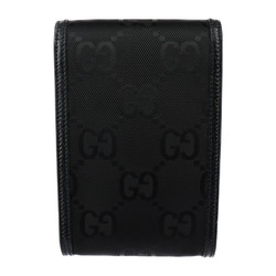 GUCCI Gucci Mini Bag Off The Grid Shoulder 625599 GG Nylon x Leather Black Pochette Pouch