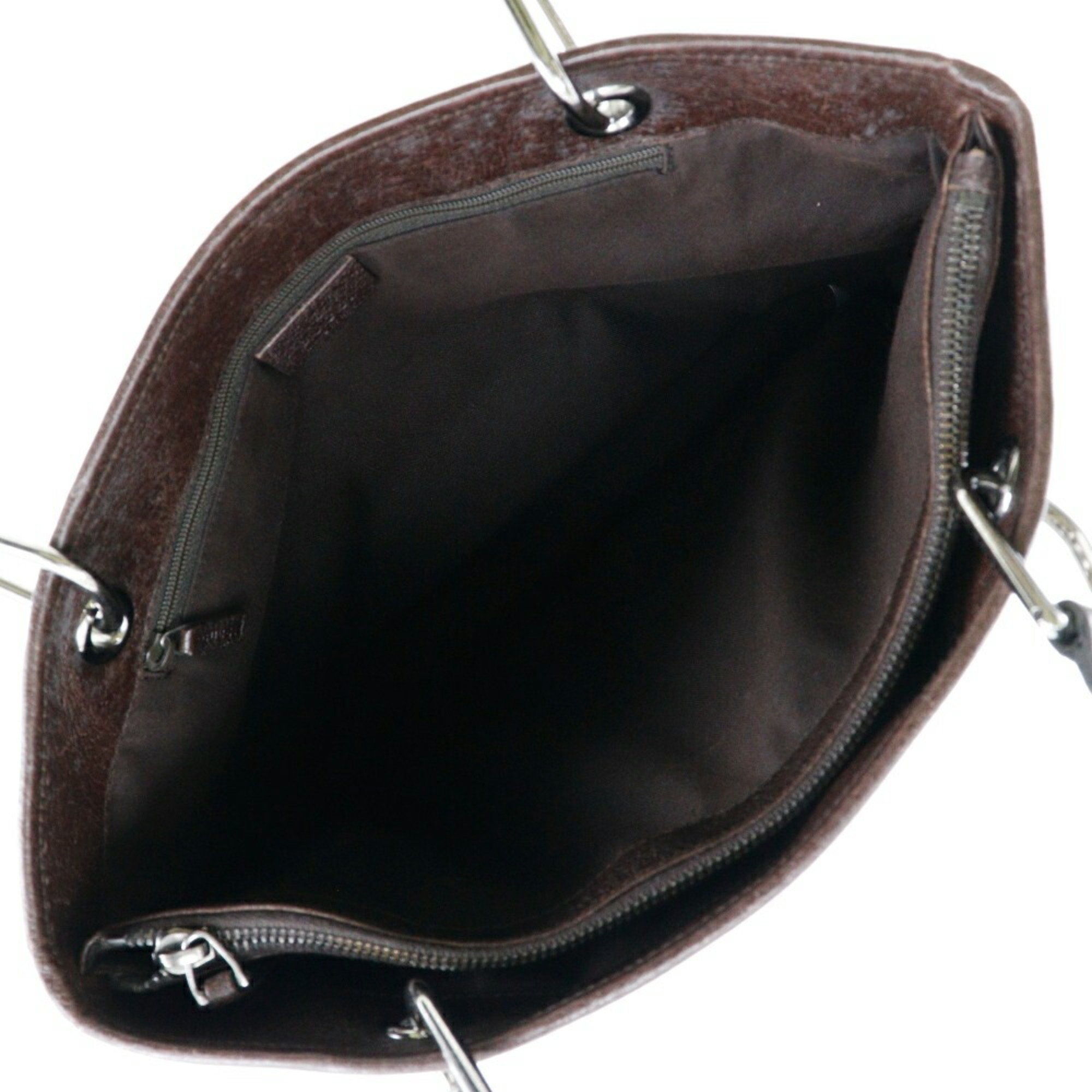 GUCCI Tote Bag 120837 GG Canvas Made in Italy Brown Shoulder Handbag A5 Open Ladies