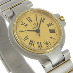 Dunhill Millennium Watch Stainless Steel x Gold Plated Swiss Made Silver/Gold Quartz Analog Display Dial Women's