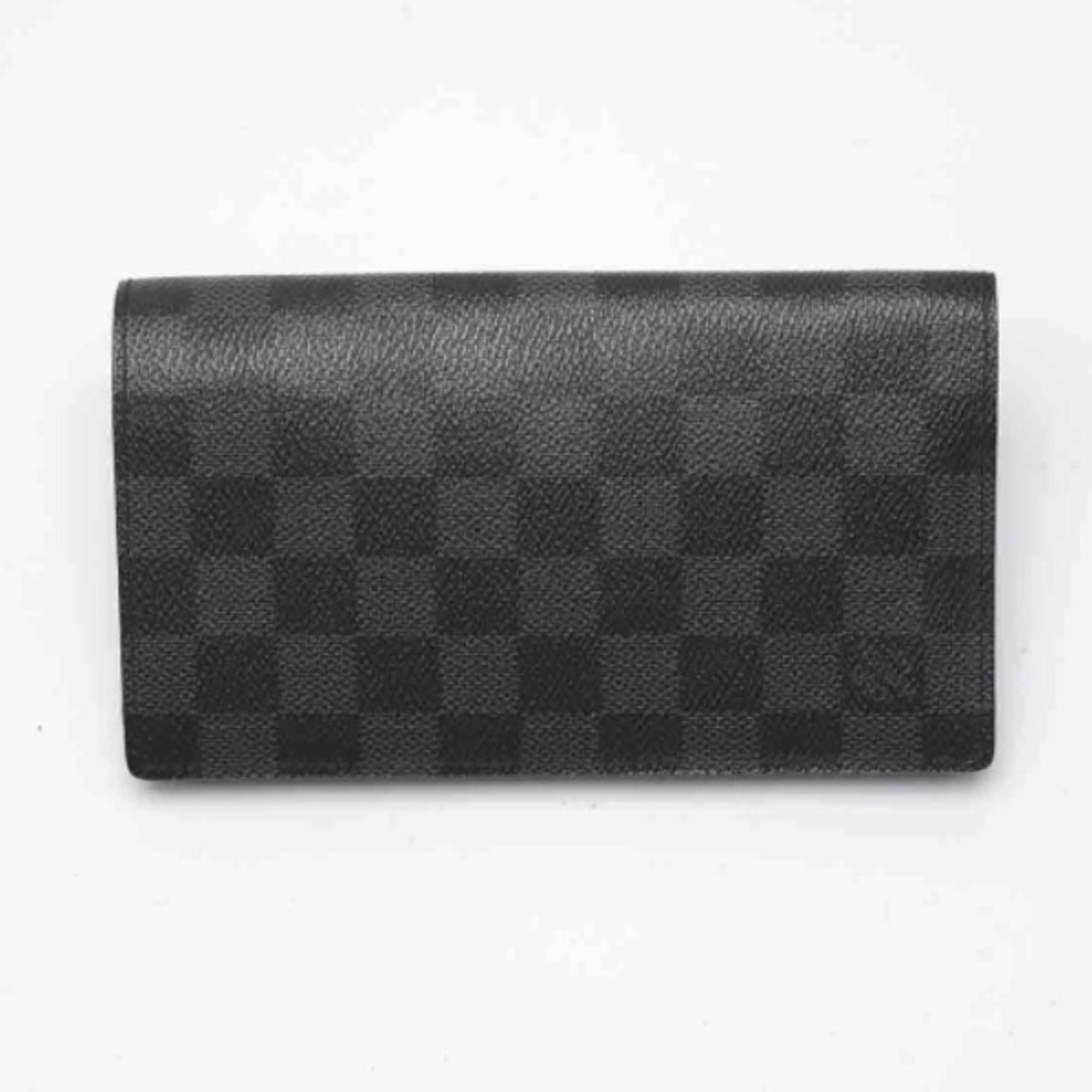 LOUIS VUITTON Damier Graphite Portefeuille Columbus N63116 Louis Vuitton Long Wallet LV