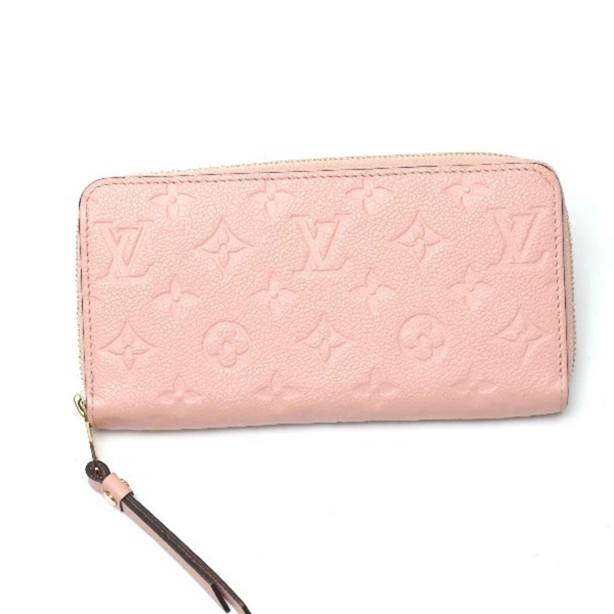 LOUIS VUITTON Zippy Wallet Empreinte Round Zipper M64090 Louis Vuitton Rose Poudre Long LV