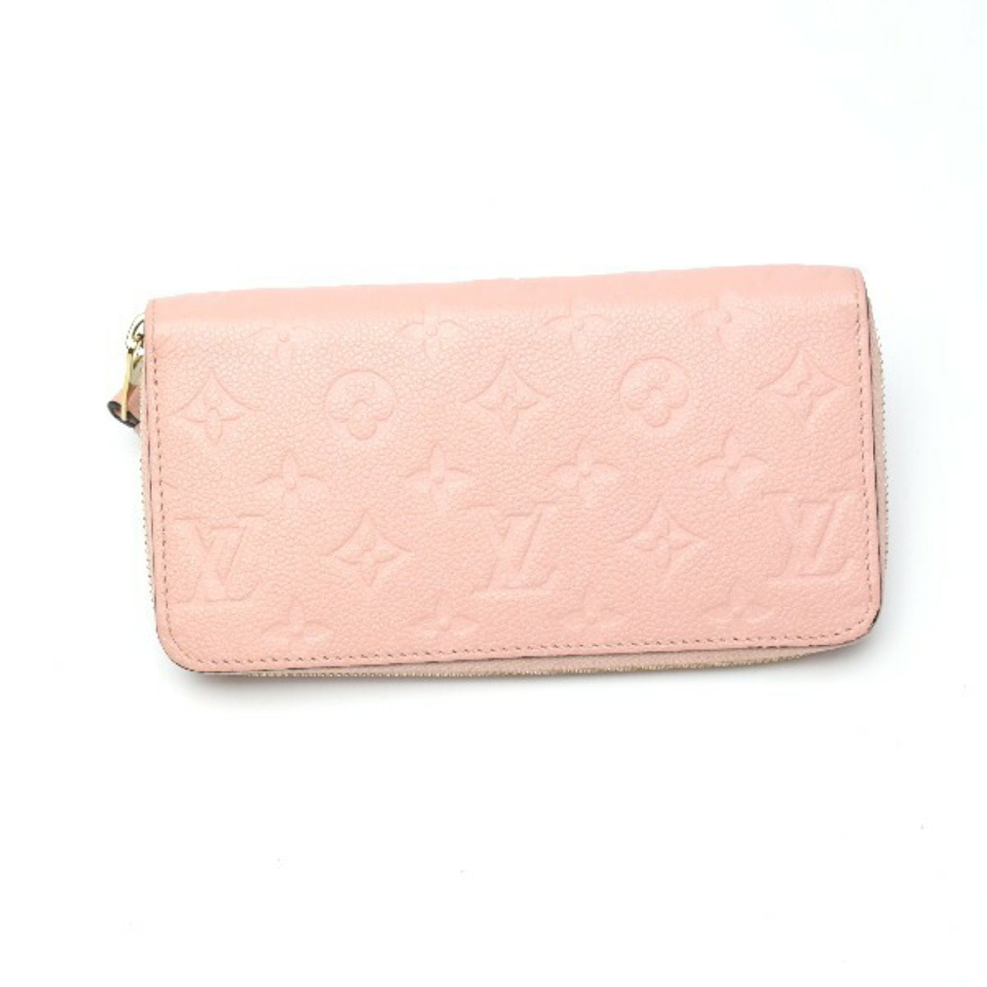 LOUIS VUITTON Zippy Wallet Empreinte Round Zipper M64090 Louis Vuitton Rose Poudre Long LV