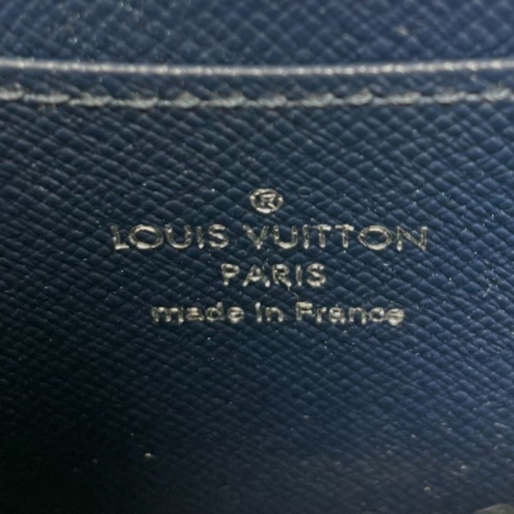 LOUIS VUITTON Zippy Coin Purse Epi M60438 Louis Vuitton Navy Case LV