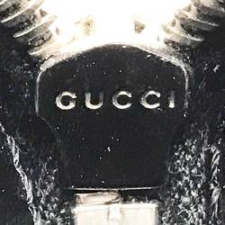 Gucci L-shaped wallet GG embossed coin case leather black GUCCI