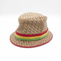 Christian Dior Dior Hat Rasta Trotter Canvas Leather Beige RTA04003 ChristianDior