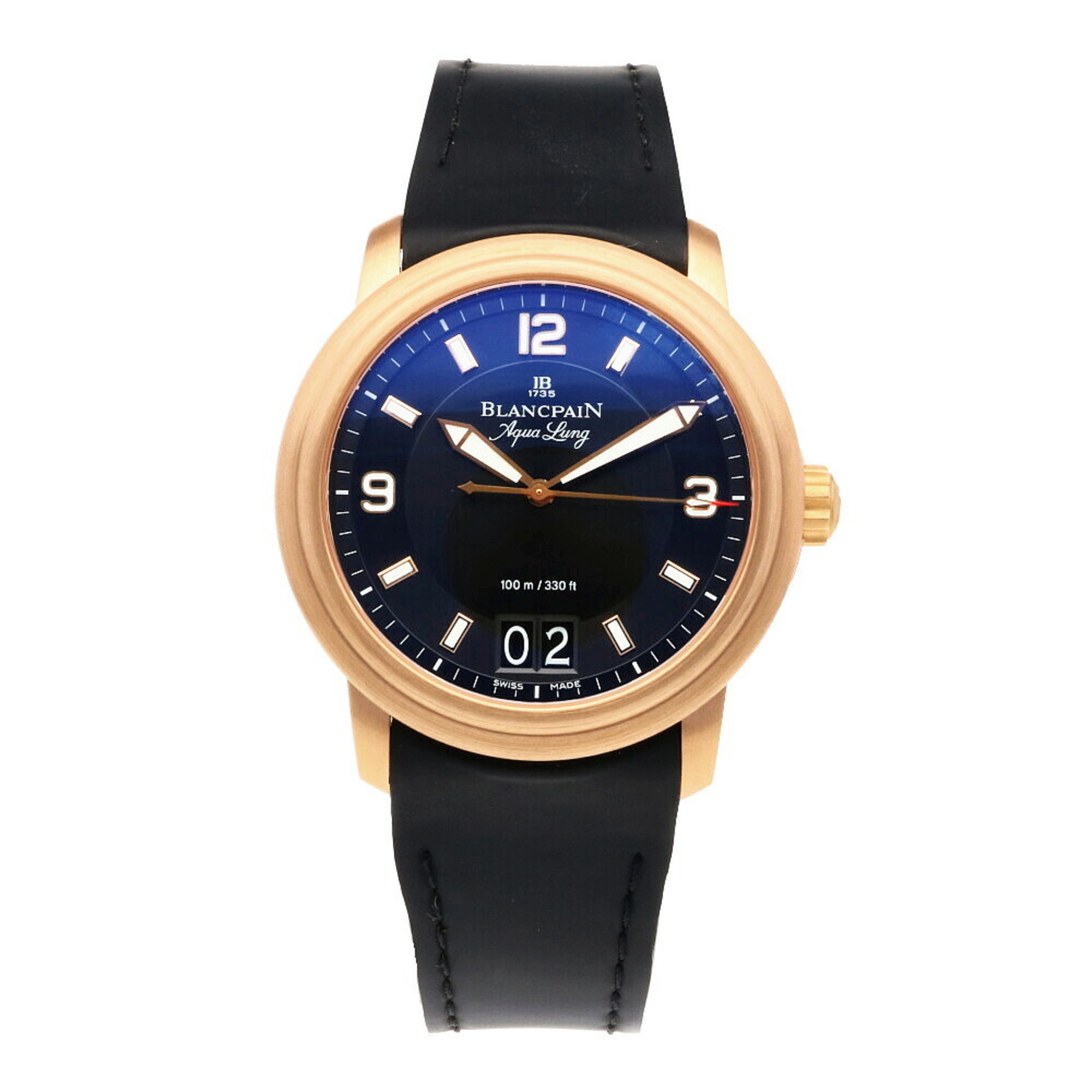 Blancpain Aqualung Watch 18K Pink Gold Automatic Men s eLADY