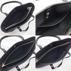 BVLGARI Tote Bag Collezione Hand Black Leather