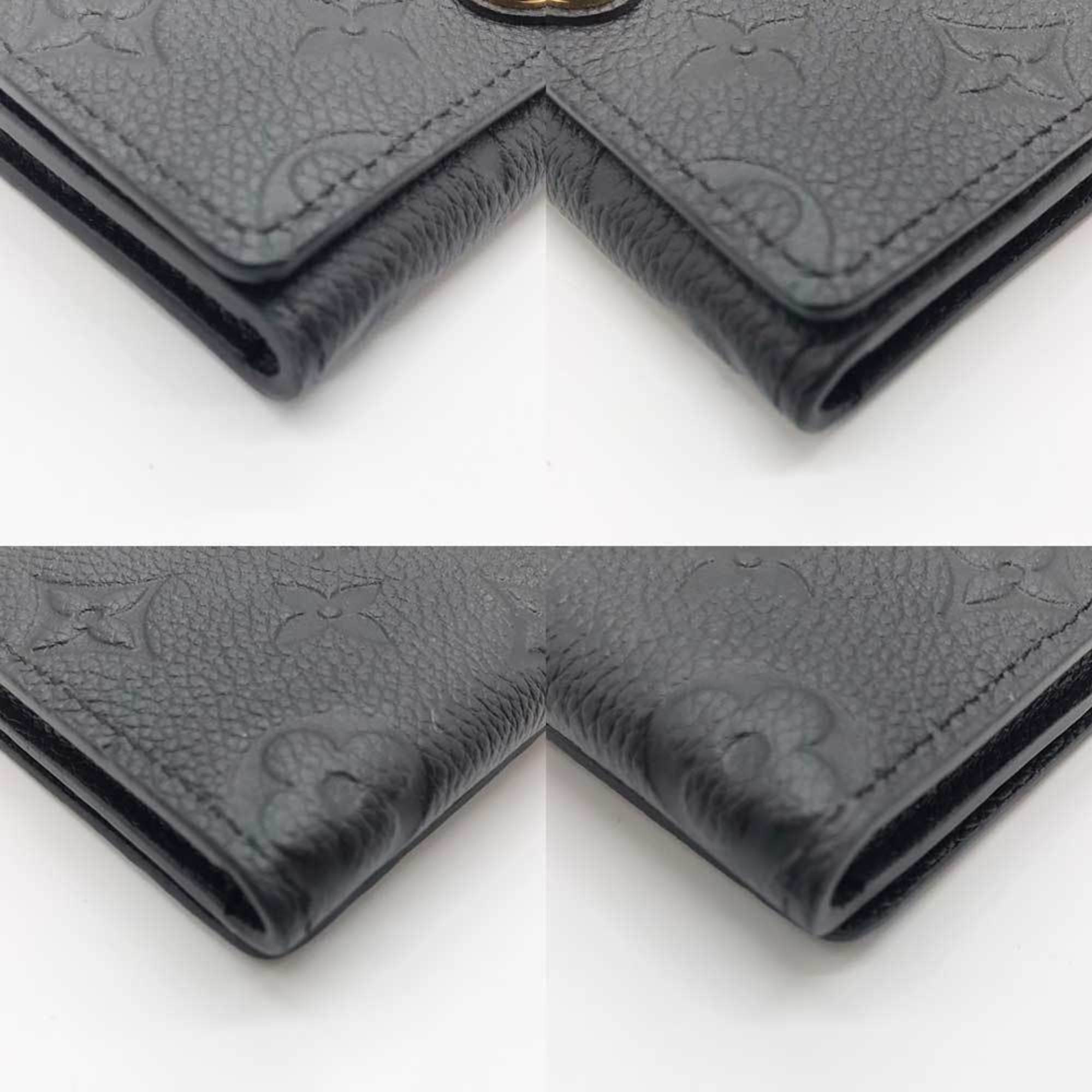 Louis Vuitton Card Case Monogram Empreinte Envelope Carte de Visite Black Leather M58456 LOUISVUITTON