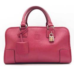 LOEWE Handbag Amazona 28 Anagram Pink Leather