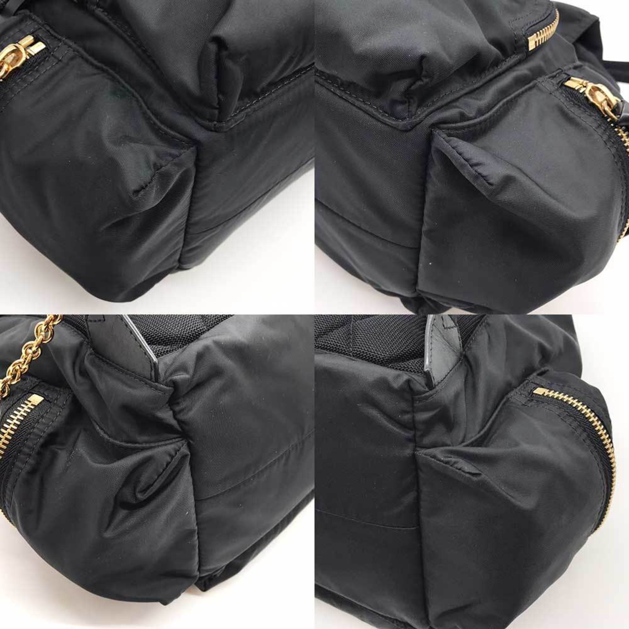 Burberry Rucksack Backpack Black Nylon Leather 4016622 BURBERRY