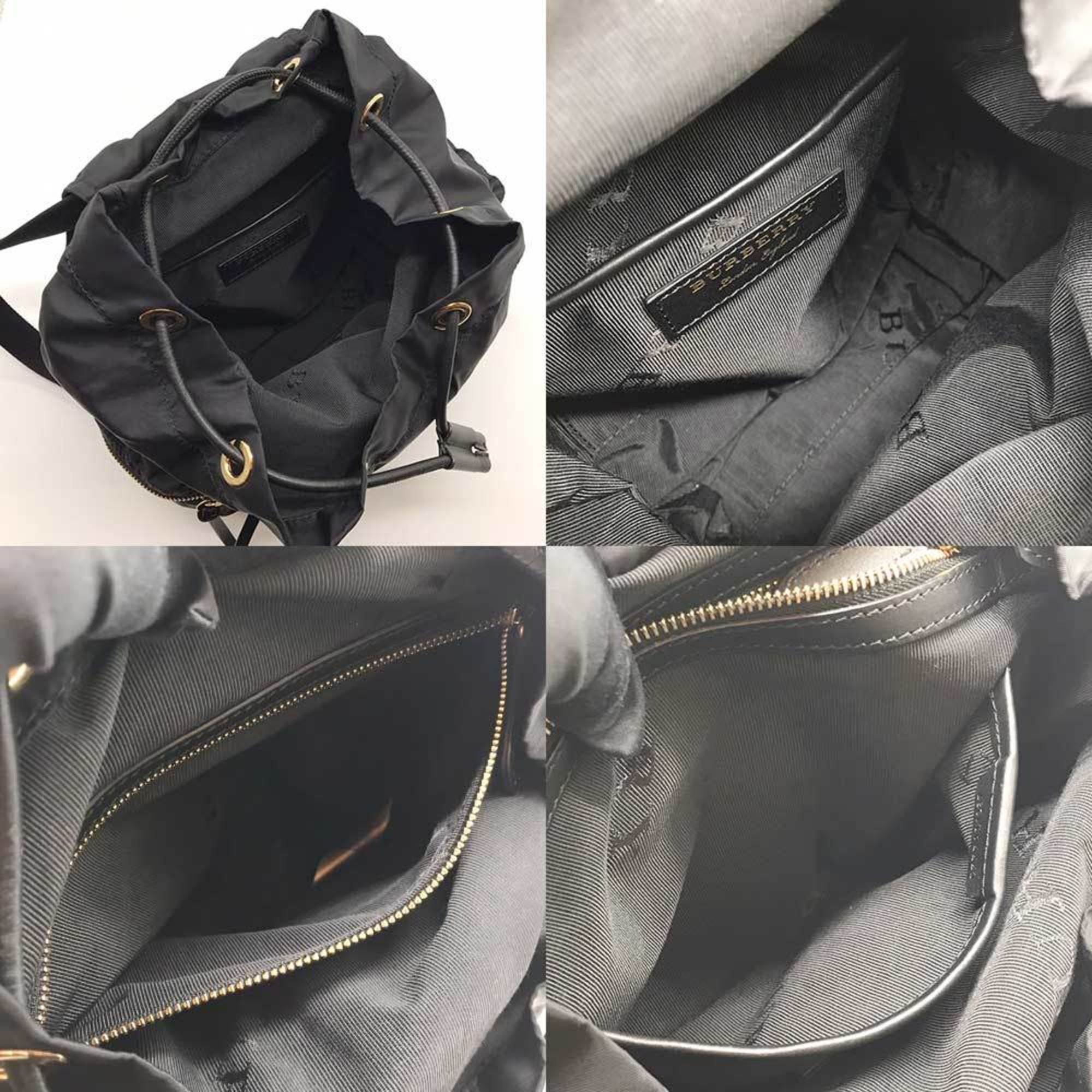 Burberry Rucksack Backpack Black Nylon Leather 4016622 BURBERRY