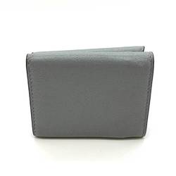 Christian Dior Wallet Saddle Gray Trifold W Small Flap D Motif Women's Leather S5653CBAA ChristianDior