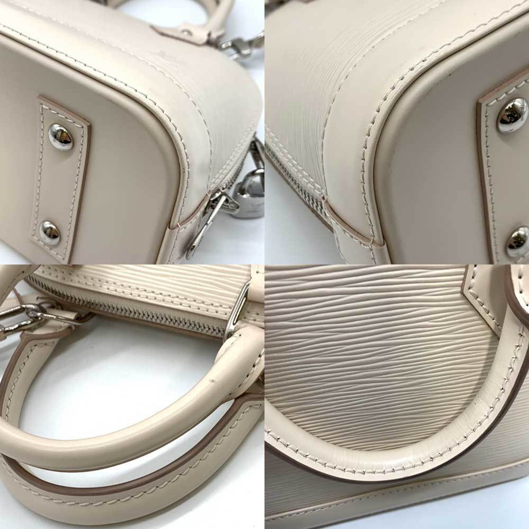 Louis Vuitton Bag Alma BB Quartz Ivory Beige White Handbag Shoulder 2way Ladies Epi Leather M58706 LOUISVUITTON