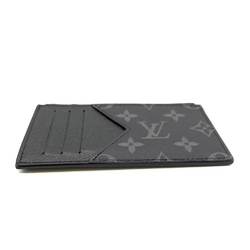 Louis Vuitton Wallet Accessories Coin Card Holder Noir Black Purse Case Flat Men's Monogram Eclipse Taigarama M30271 LOUISVUITTON